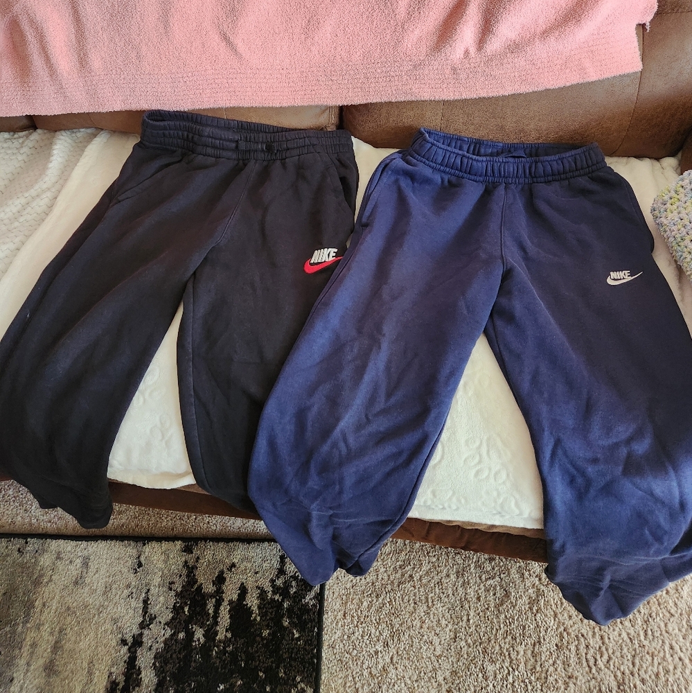 Nike Men Sweatpants, Navy Men Small